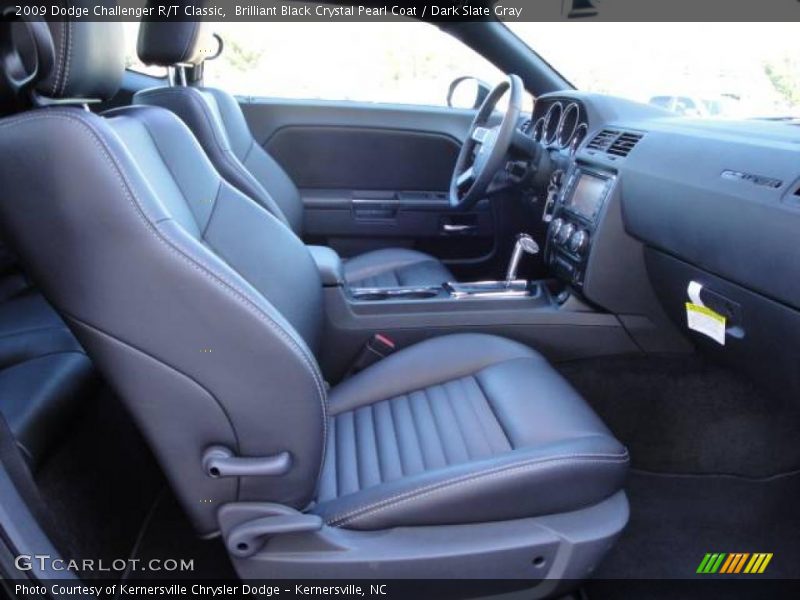 Brilliant Black Crystal Pearl Coat / Dark Slate Gray 2009 Dodge Challenger R/T Classic