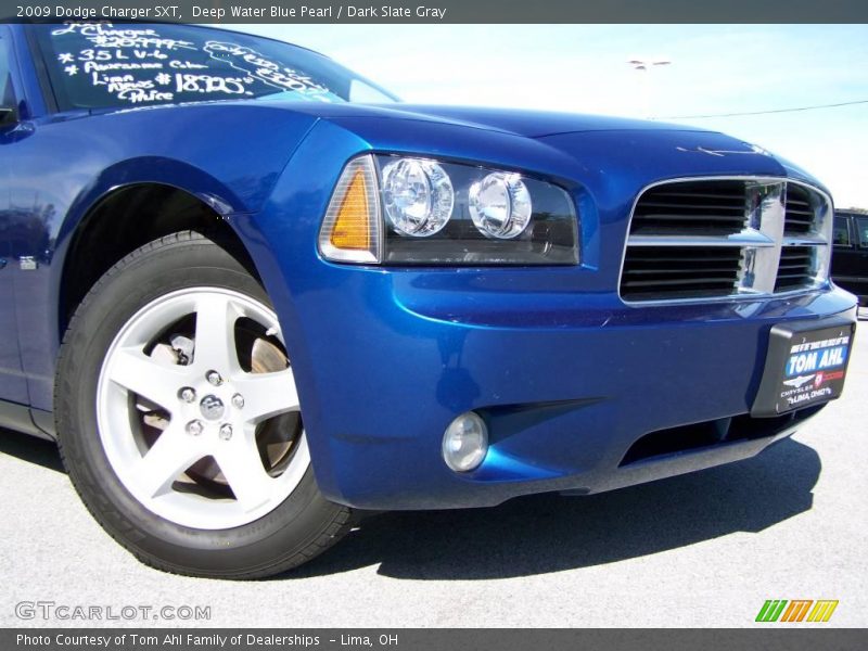Deep Water Blue Pearl / Dark Slate Gray 2009 Dodge Charger SXT