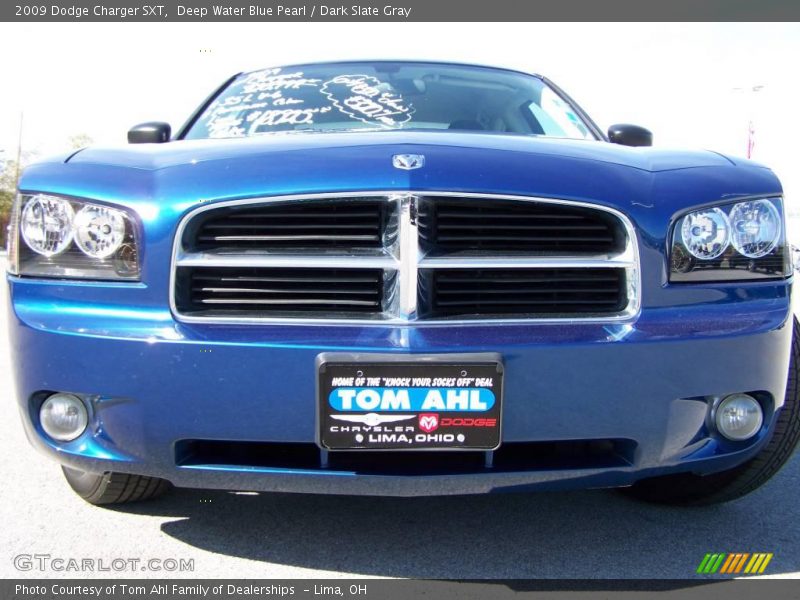 Deep Water Blue Pearl / Dark Slate Gray 2009 Dodge Charger SXT
