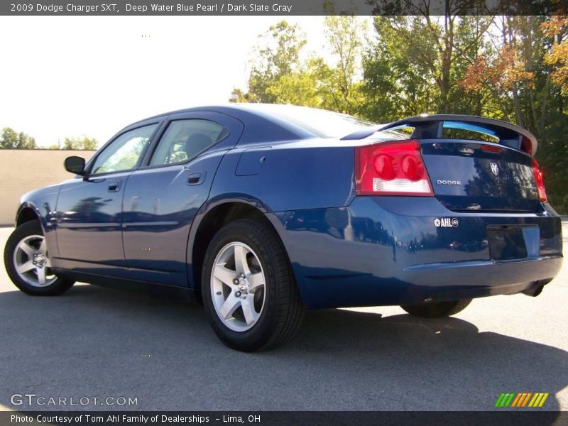 Deep Water Blue Pearl / Dark Slate Gray 2009 Dodge Charger SXT