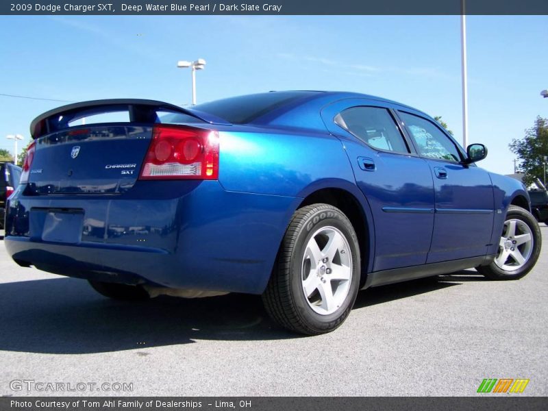 Deep Water Blue Pearl / Dark Slate Gray 2009 Dodge Charger SXT