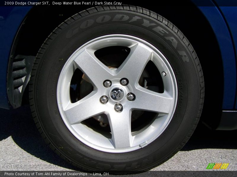Deep Water Blue Pearl / Dark Slate Gray 2009 Dodge Charger SXT