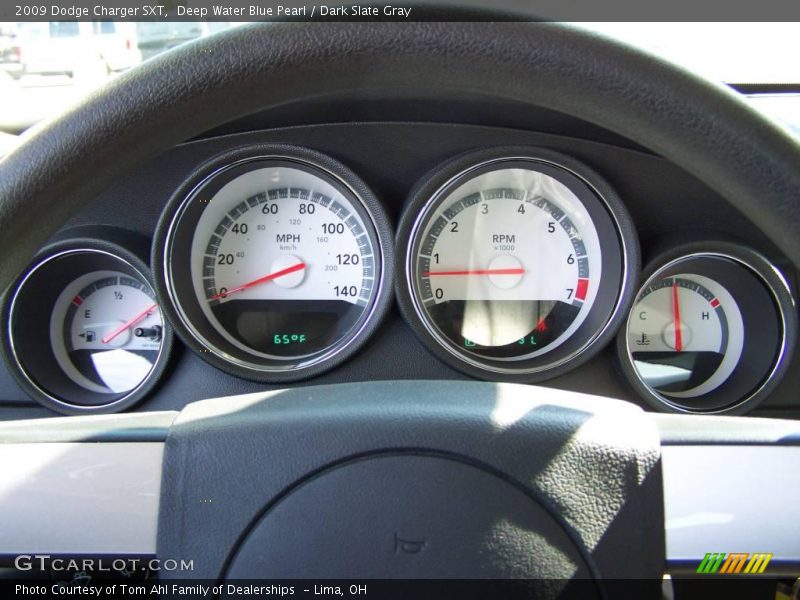 Deep Water Blue Pearl / Dark Slate Gray 2009 Dodge Charger SXT