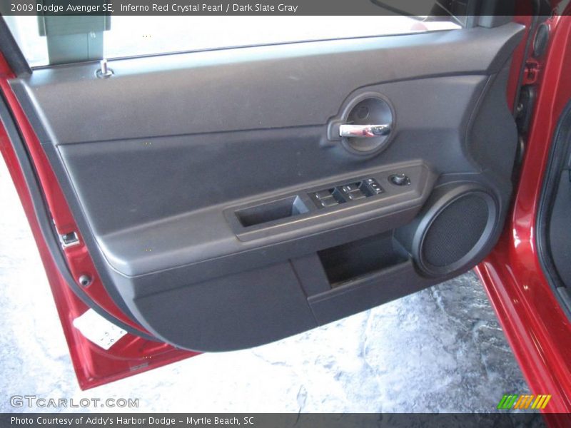 Inferno Red Crystal Pearl / Dark Slate Gray 2009 Dodge Avenger SE