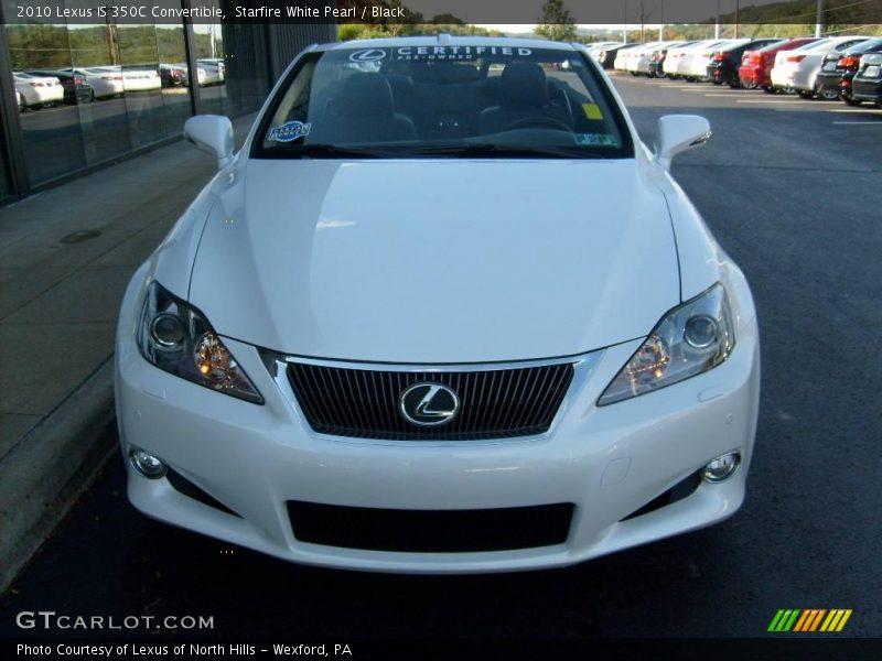 Starfire White Pearl / Black 2010 Lexus IS 350C Convertible