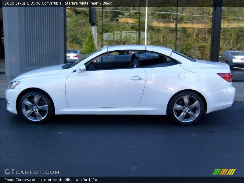 Starfire White Pearl / Black 2010 Lexus IS 350C Convertible