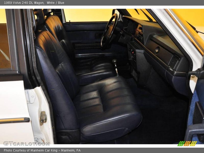 White / Blue 1989 Volvo 240 DL Wagon