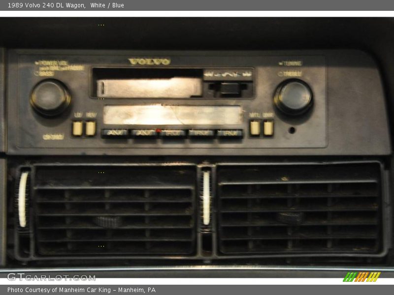 White / Blue 1989 Volvo 240 DL Wagon