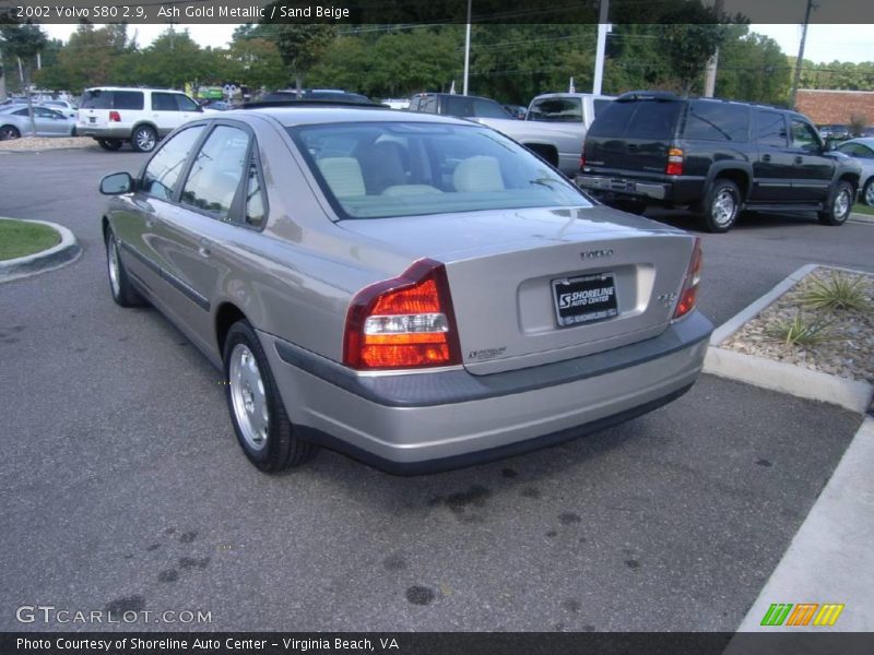 Ash Gold Metallic / Sand Beige 2002 Volvo S80 2.9