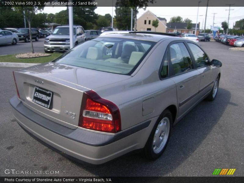 Ash Gold Metallic / Sand Beige 2002 Volvo S80 2.9