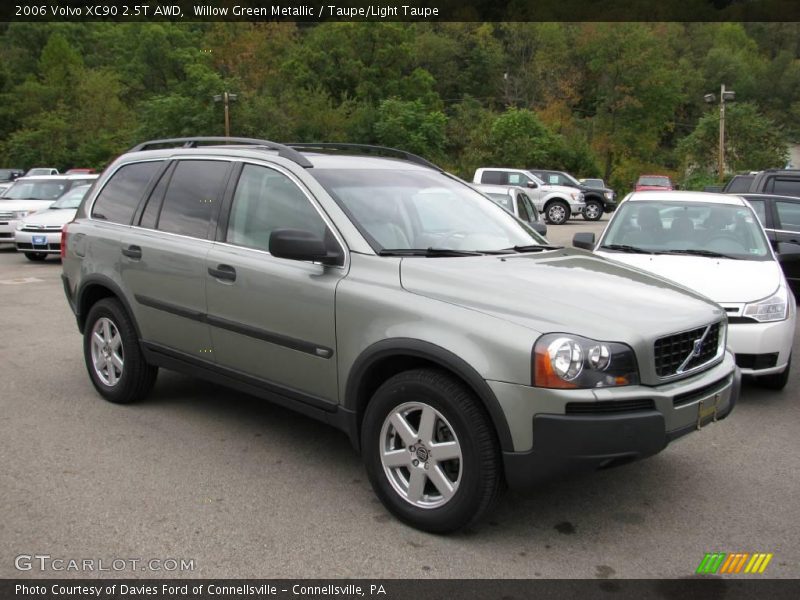 Willow Green Metallic / Taupe/Light Taupe 2006 Volvo XC90 2.5T AWD