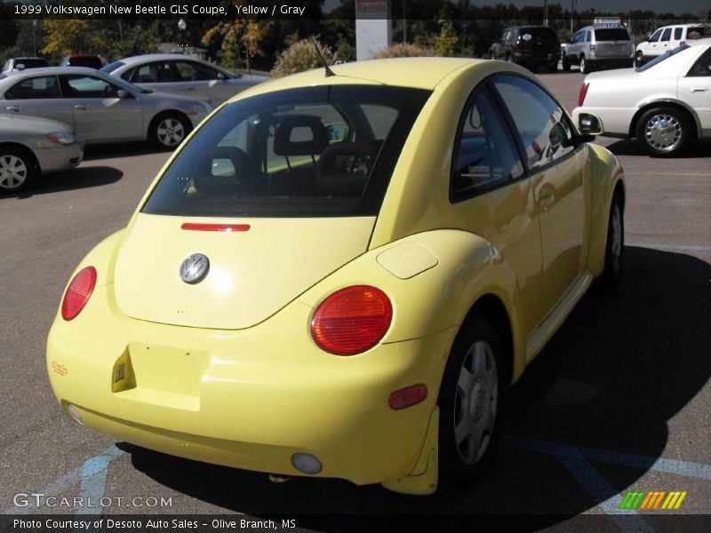 Yellow / Gray 1999 Volkswagen New Beetle GLS Coupe