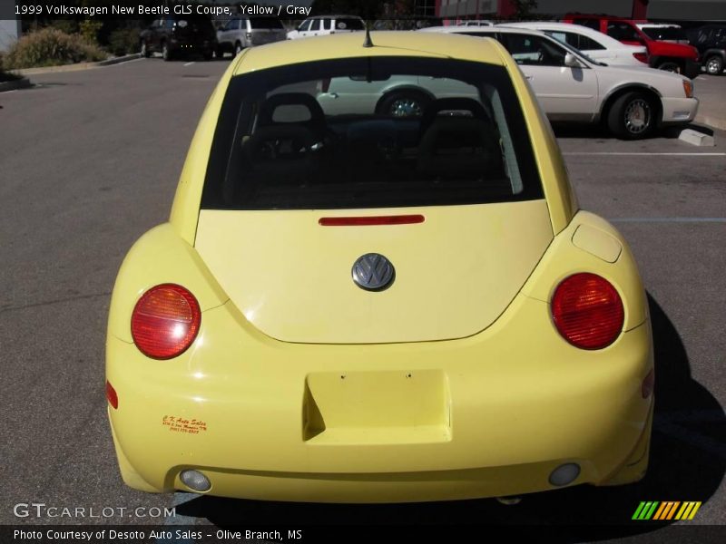 Yellow / Gray 1999 Volkswagen New Beetle GLS Coupe