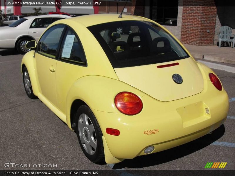 Yellow / Gray 1999 Volkswagen New Beetle GLS Coupe