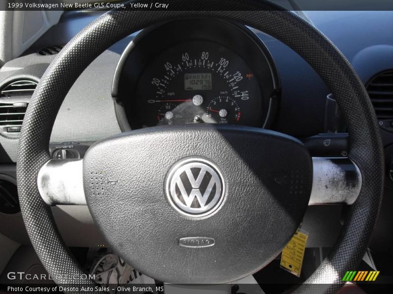 Yellow / Gray 1999 Volkswagen New Beetle GLS Coupe