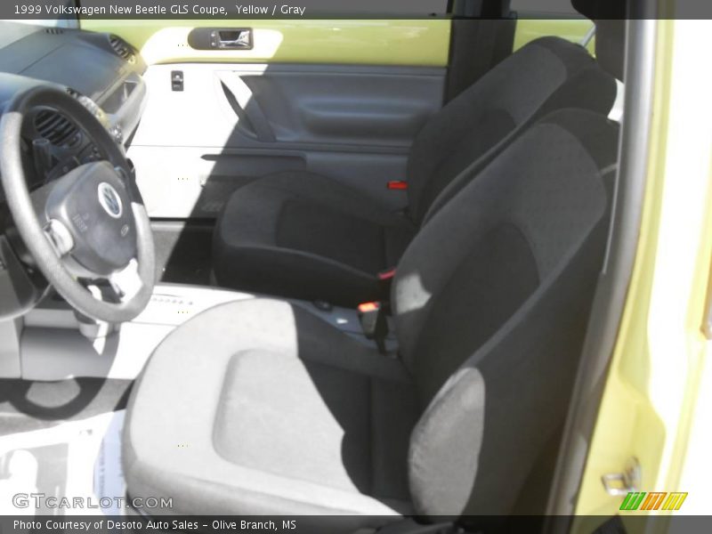 Yellow / Gray 1999 Volkswagen New Beetle GLS Coupe