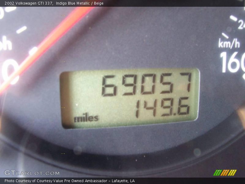 Indigo Blue Metallic / Beige 2002 Volkswagen GTI 337