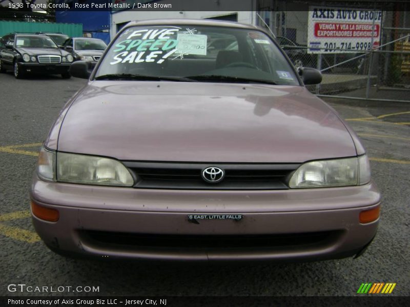 Rose Pearl Metallic / Dark Brown 1993 Toyota Corolla