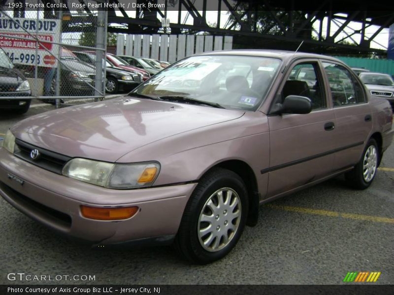 Rose Pearl Metallic / Dark Brown 1993 Toyota Corolla