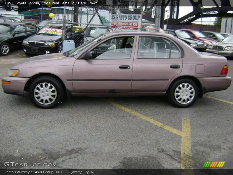 Rose Pearl Metallic / Dark Brown 1993 Toyota Corolla