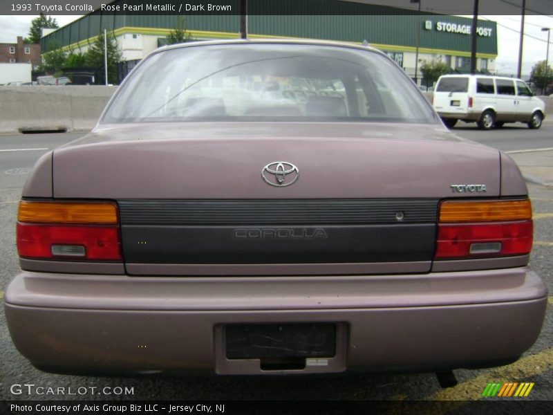 Rose Pearl Metallic / Dark Brown 1993 Toyota Corolla