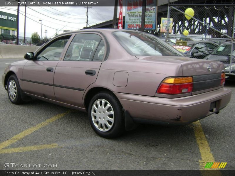 Rose Pearl Metallic / Dark Brown 1993 Toyota Corolla