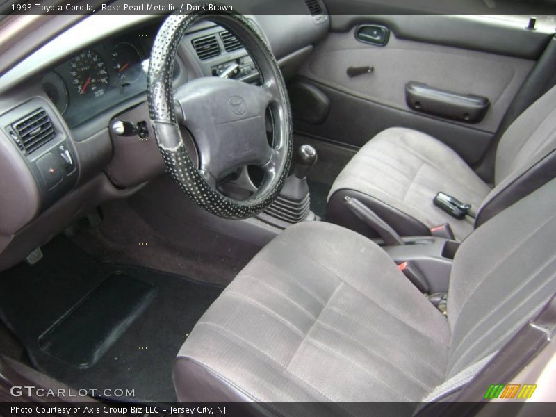 Rose Pearl Metallic / Dark Brown 1993 Toyota Corolla