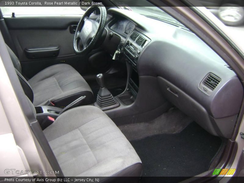 Rose Pearl Metallic / Dark Brown 1993 Toyota Corolla
