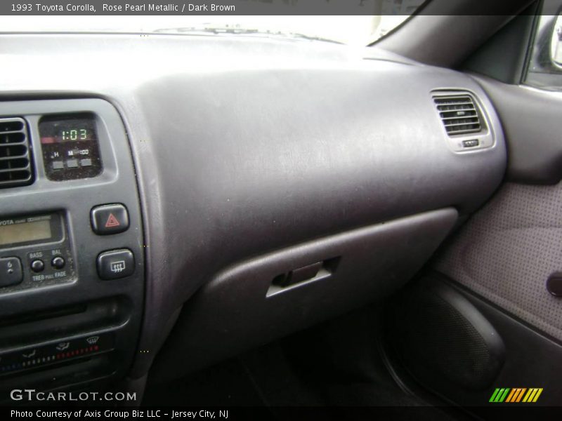 Rose Pearl Metallic / Dark Brown 1993 Toyota Corolla