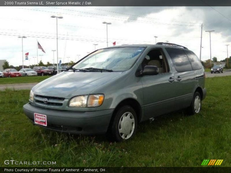 Silver Spruce Metallic / Oak 2000 Toyota Sienna LE