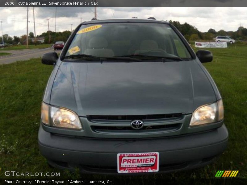 Silver Spruce Metallic / Oak 2000 Toyota Sienna LE