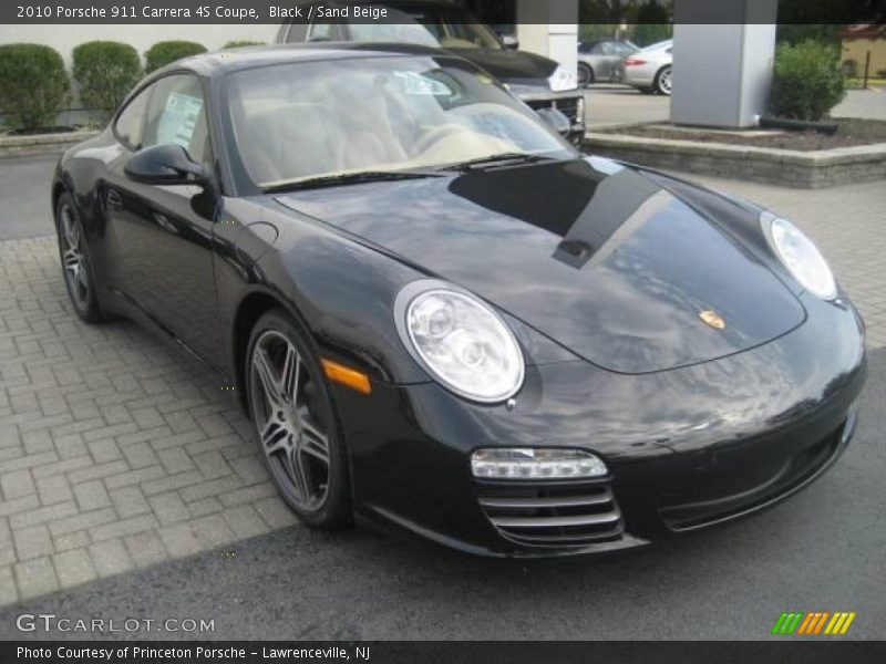 Black / Sand Beige 2010 Porsche 911 Carrera 4S Coupe