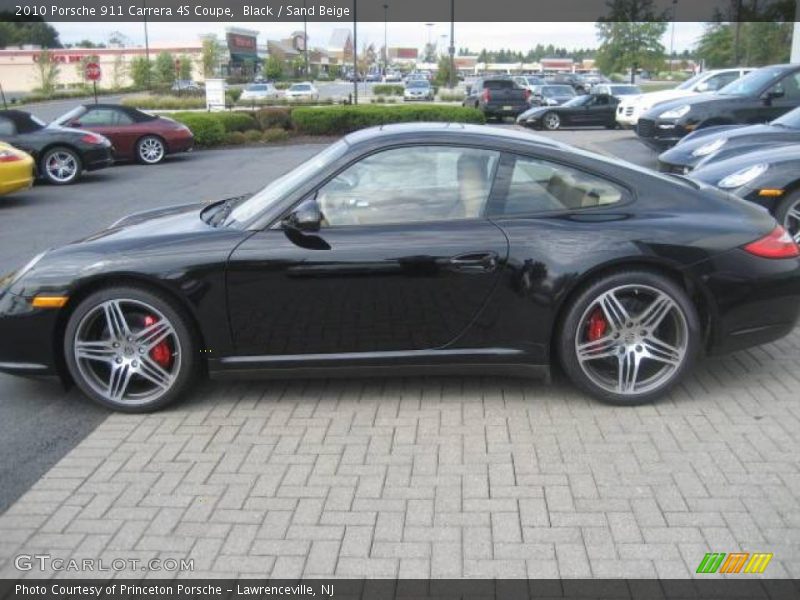 Black / Sand Beige 2010 Porsche 911 Carrera 4S Coupe