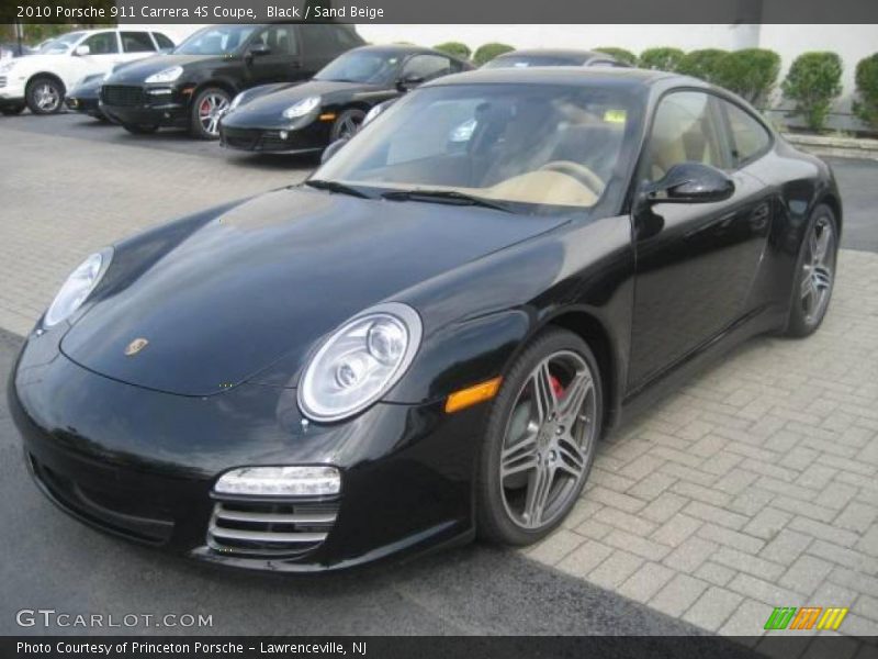 Black / Sand Beige 2010 Porsche 911 Carrera 4S Coupe