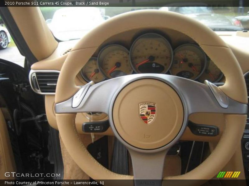 Black / Sand Beige 2010 Porsche 911 Carrera 4S Coupe