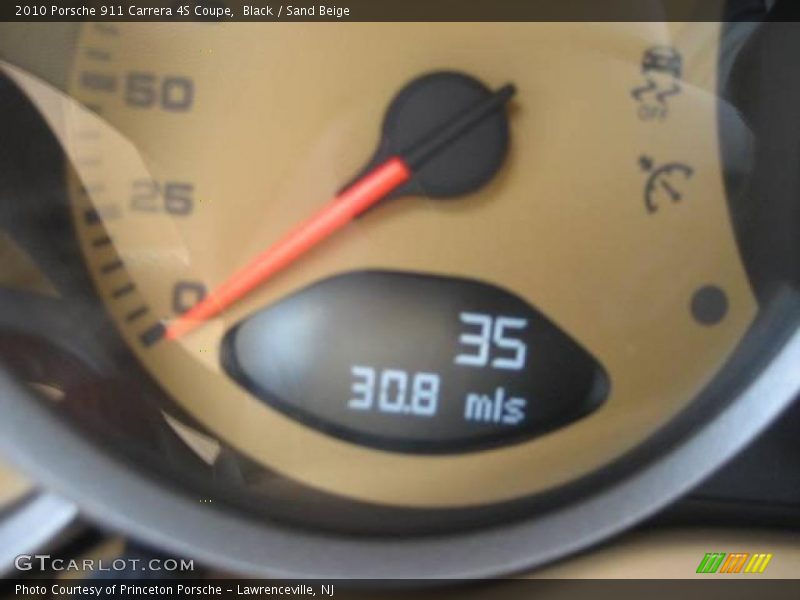 Black / Sand Beige 2010 Porsche 911 Carrera 4S Coupe