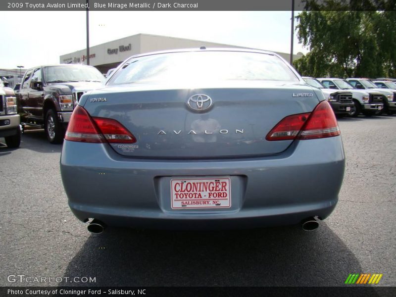 Blue Mirage Metallic / Dark Charcoal 2009 Toyota Avalon Limited