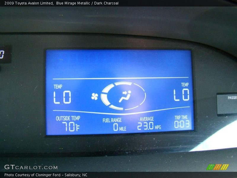Blue Mirage Metallic / Dark Charcoal 2009 Toyota Avalon Limited
