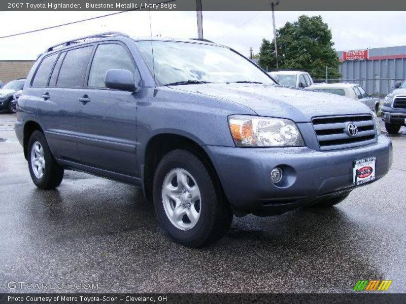Bluestone Metallic / Ivory Beige 2007 Toyota Highlander