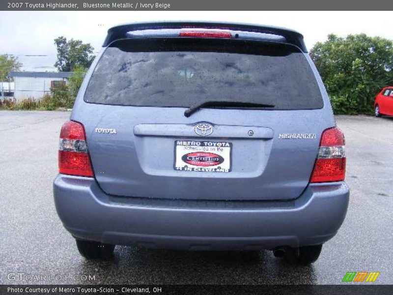 Bluestone Metallic / Ivory Beige 2007 Toyota Highlander