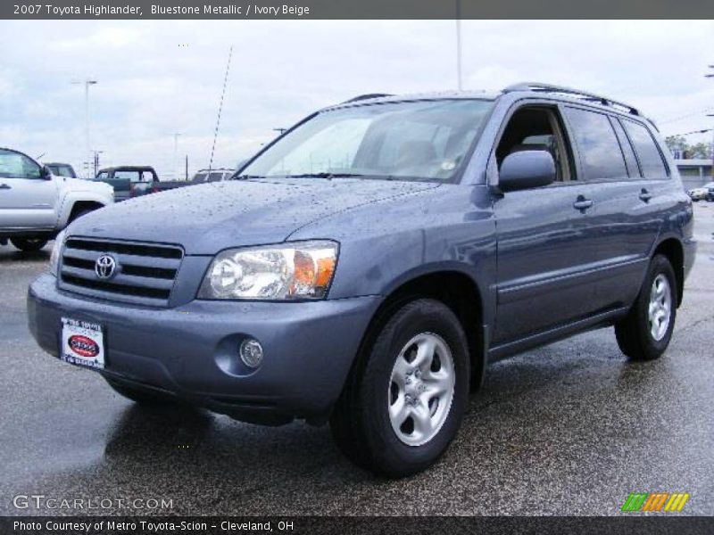 Bluestone Metallic / Ivory Beige 2007 Toyota Highlander