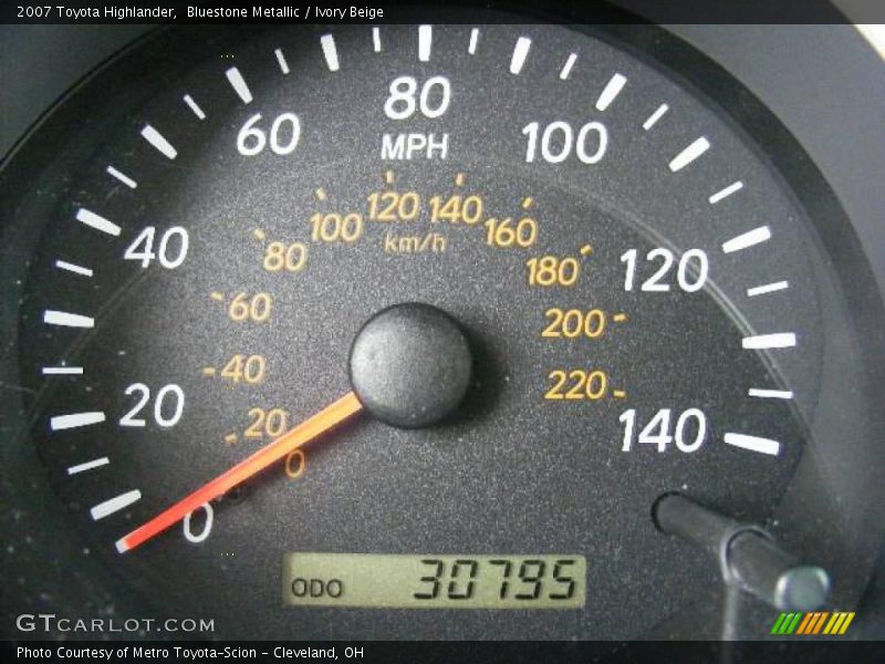 Bluestone Metallic / Ivory Beige 2007 Toyota Highlander