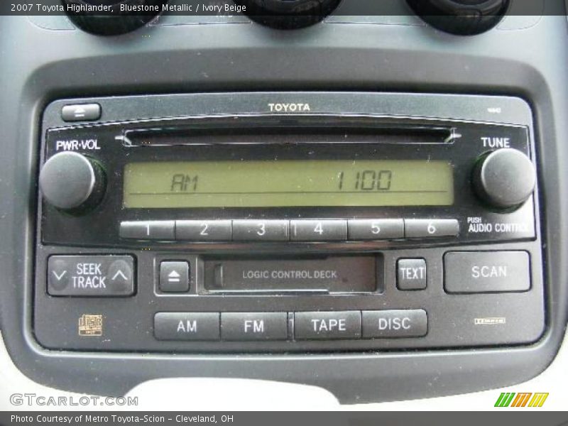 Bluestone Metallic / Ivory Beige 2007 Toyota Highlander