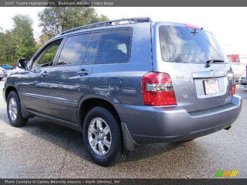Bluestone Metallic / Ivory Beige 2007 Toyota Highlander V6
