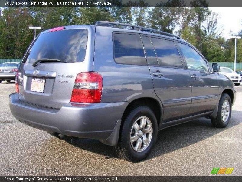 Bluestone Metallic / Ivory Beige 2007 Toyota Highlander V6