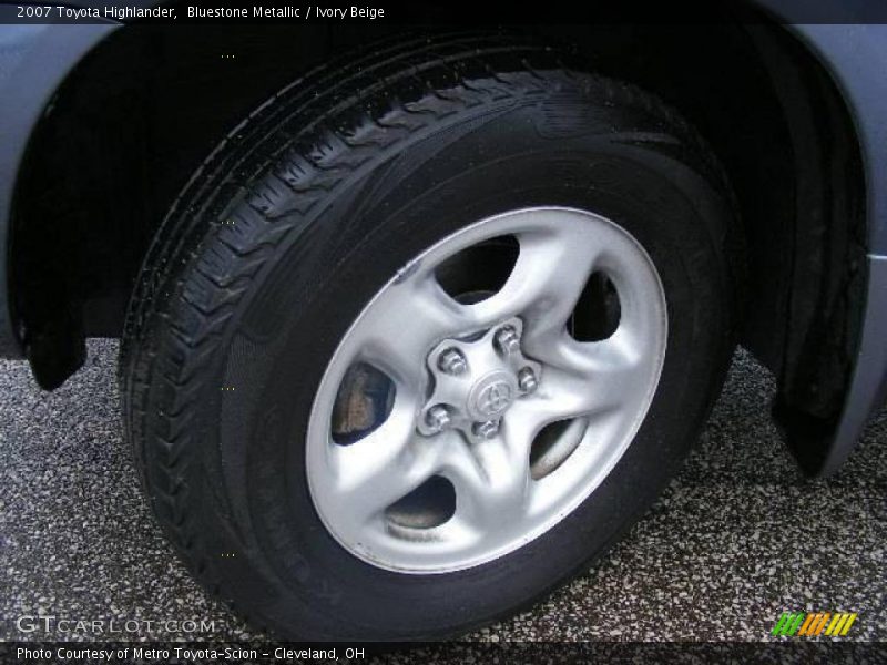 Bluestone Metallic / Ivory Beige 2007 Toyota Highlander
