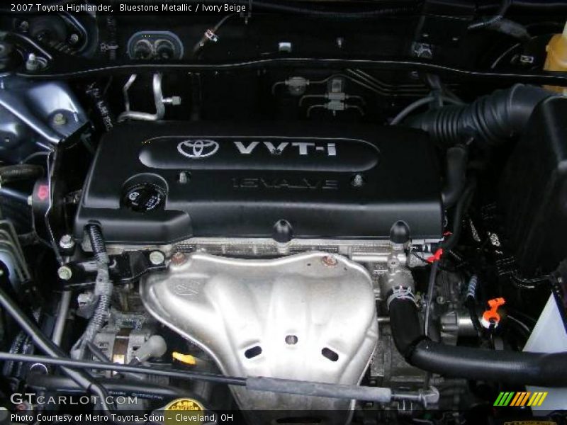 Bluestone Metallic / Ivory Beige 2007 Toyota Highlander