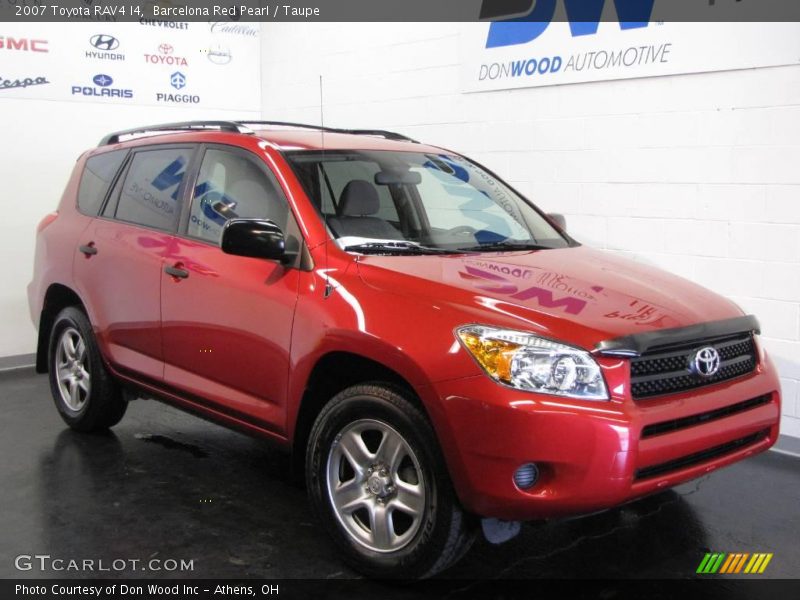 Barcelona Red Pearl / Taupe 2007 Toyota RAV4 I4
