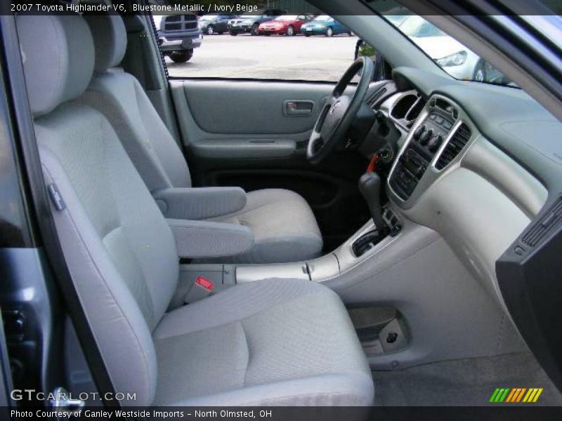 Bluestone Metallic / Ivory Beige 2007 Toyota Highlander V6
