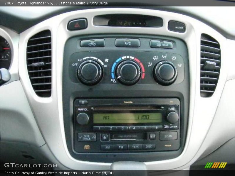 Bluestone Metallic / Ivory Beige 2007 Toyota Highlander V6